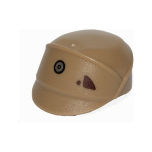 LEGO® Minifigure, Headgear Cap, SW Imperial Officer with Silver and Black Code Disk and Dark Brown Stains Pattern 16497pb02
