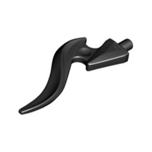 LEGO® Wave Rounded Curved Single with Bar End and Triangular Base (Flame) 18395