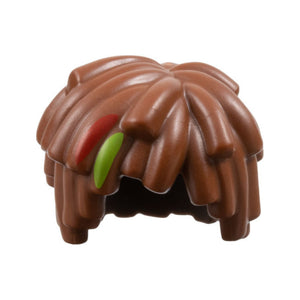LEGO® Minifigure, Hair Short Layered Mop Top with Lime and Red Streaks Pattern 2003pb02
