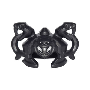 LEGO® Minifigure, Headgear Helmet Ninjago with Cheek Protection and 2 Snakes wth Fangs 24586