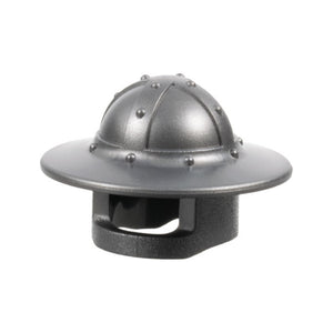 LEGO® Minifigure, Headgear Helmet Castle Kettle Hat with Chin Guard and Broad Brim 30273