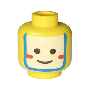 LEGO® Minifigure, Head Face Paint Islander with White and Blue War Paint Pattern 3626p3k