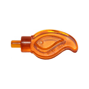 LEGO® Wave Rounded Straight Single with Small Pin End (Candle Flame) 37775