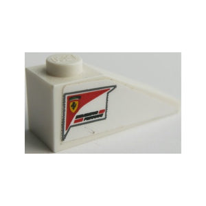 LEGO® Slope 33 3 x 1 with Ferrari Logo and 'SCUDERIA FERRARI' Pattern on Both Sides (Stickers) - Set 75879 4286pb040