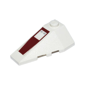 LEGO® Wedge 4 x 2 Triple Left with Dark Red ARC-170 Starfighter Pattern (Sticker) - Set 8088 43710pb07