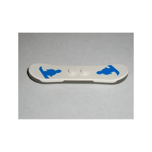 LEGO® Minifigure, Utensil Snowboard, Dark Gray Bottom with Blue Snowboarding Minifigures Pattern 46203c02pb01