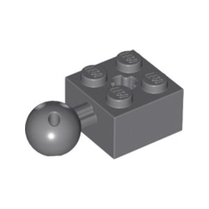 LEGO® Technic, Brick Modified 2 x 2 with Ball Joint and Axle Hole with 6 Holes in Ball 57909b