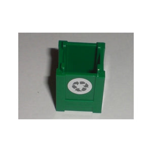 LEGO® Container, Box 2 x 2 x 2 - Top Opening with Recycling Arrows Pattern on Single Side (Sticker) - Set 7208 61780pb004