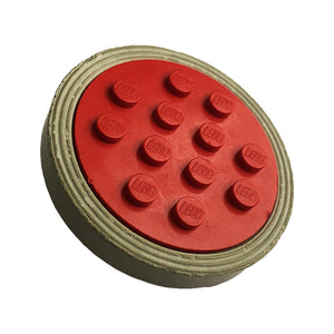 LEGO® Wheel with 12 Studs and Metal Axle Cam with Light Gray Tire Smooth - Large Solid (715 / 36) 715c02