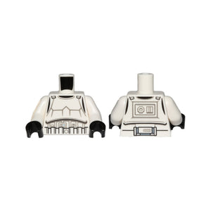 LEGO® Torso SW Armor Stormtrooper, Detailed Armor with Shoulder Belts Pattern / White Arms / Black Hands 973pb1048c01