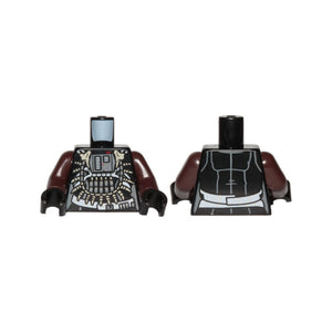 LEGO® Torso Female SW Jumpsuit, Necklace with Fangs and Front Panel Pattern (Enfys Nest) / Dark Brown Arms / Black Hands 973pb3213c01