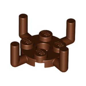 LEGO® Plate, Round 2 x 2 with Pin Hole and 4 Bar Arms Up 98284