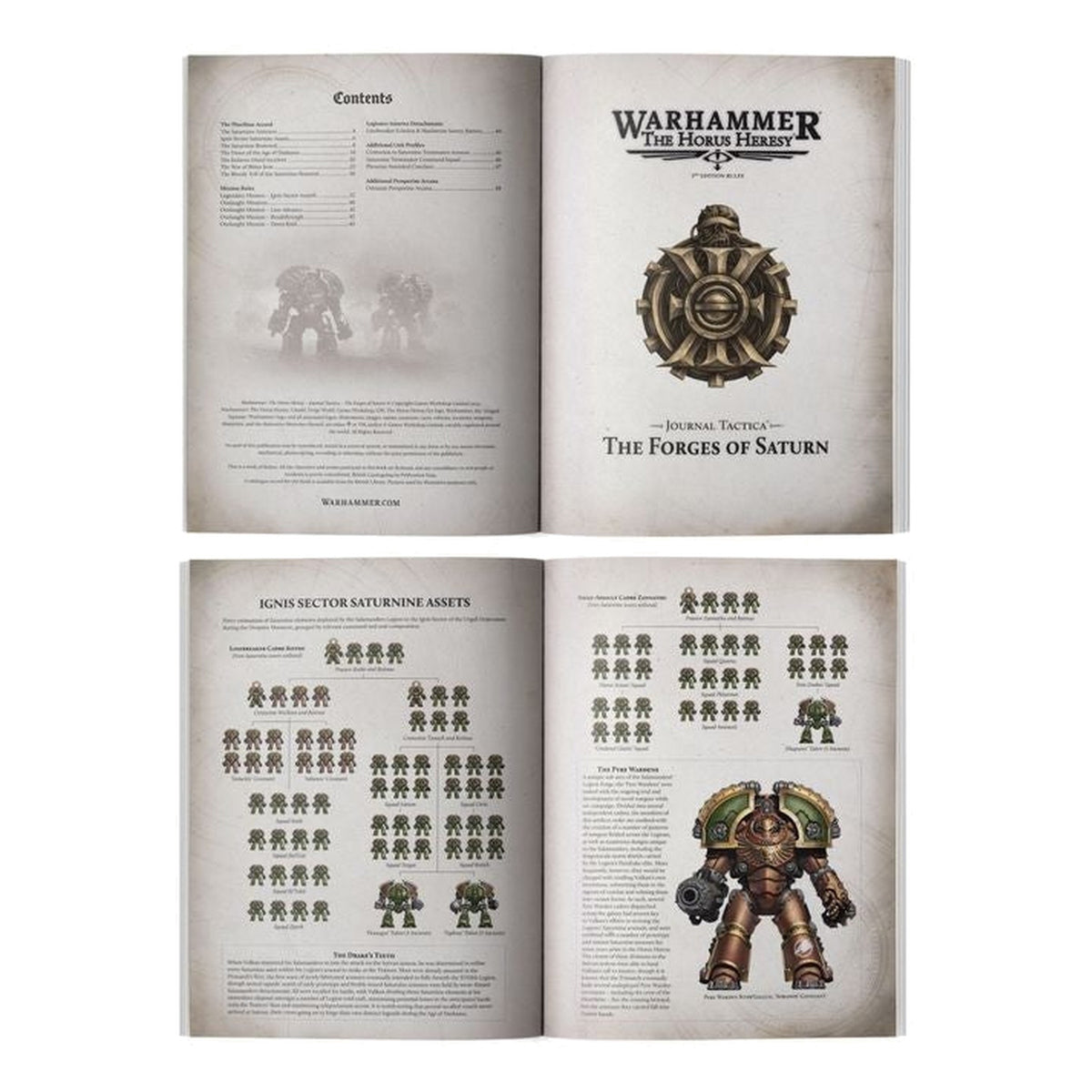 Horus Heresy: Journal Tactica: The Forges of Saturn (English)