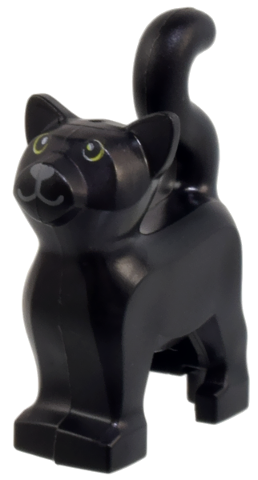 LEGO® Minifigur Katze (stehend) mit limettenfarbenen Augen (Hocus Pocus – Thackery Binx) 13786pb10