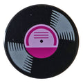 LEGO® Tile, Round 2 x 2 with Bottom Stud Holder with Vinyl Record with Magenta Label Pattern (schwarz) 14769pb0244