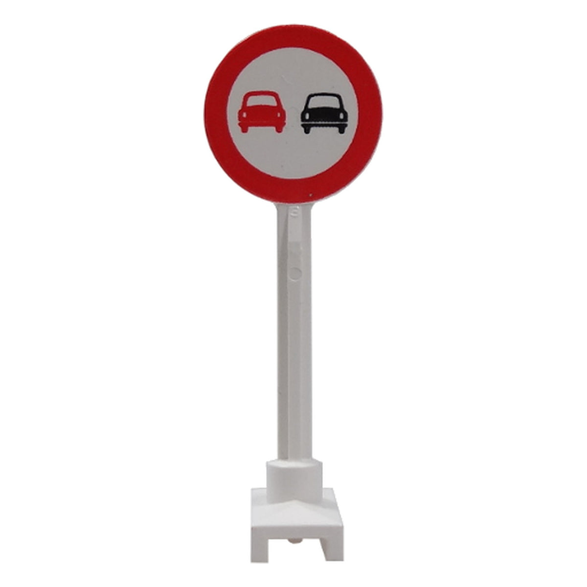 LEGO® Road Sign Round with No Overtaking Pattern 14pb05
