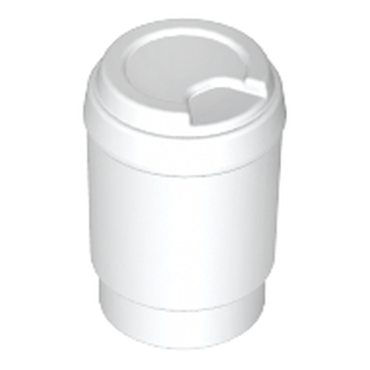 LEGO® Minifigure, Utensil Cup, Take Out Cup without Top Hole (weiss) 15496
