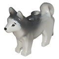 LEGO® Minifigur Hund, Husky (weiss) 16606pb001 – Gebr.