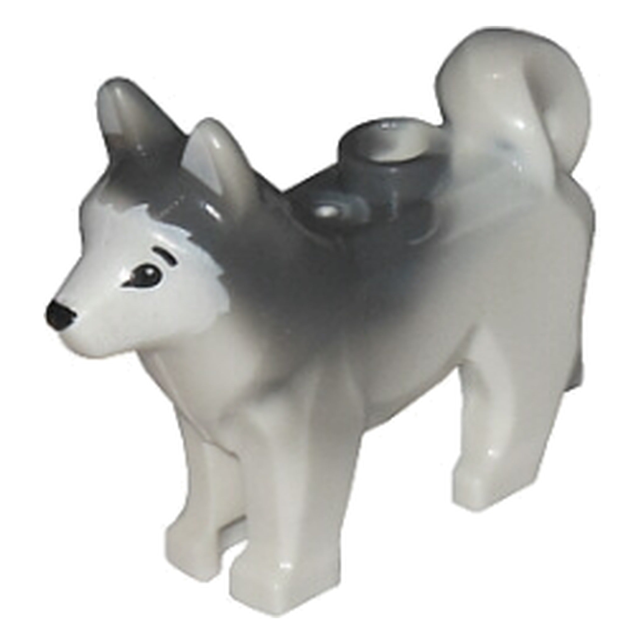 LEGO® Minifigur Hund, Husky (weiss) 16606pb001 – Gebr.