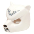 LEGO® Minifigure, Headgear Mask Bear with Black Nose, Fangs, and Sand Blue Chin and Tribal Lines… (weiss) 18392pb05
