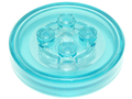 LEGO® Dimensions Toy Tag 4 x 4 x 2/3 with 4 Studs and Trans-Light Blue Bottom 18602c01