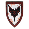 LEGO® Minifigure, Shield Triangular Long with Black Bat and Copper Splotches on Silver Backgroun… (perldunkelgrau) 18836pb04