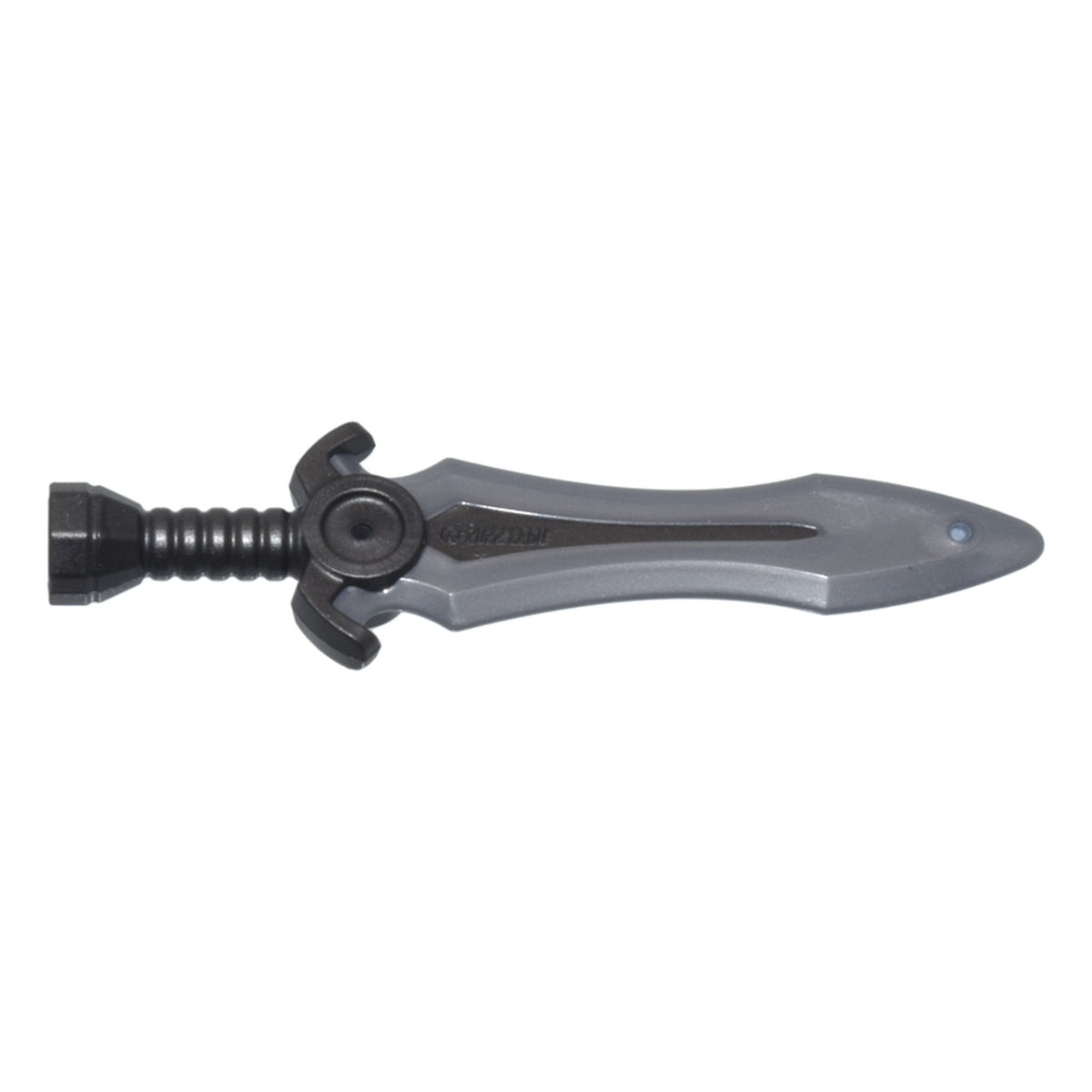 LEGO® Minifigure, Weapon Sword with Stud with Molded Flat Silver Blade Pattern (perldunkelgrau) 1996pb03