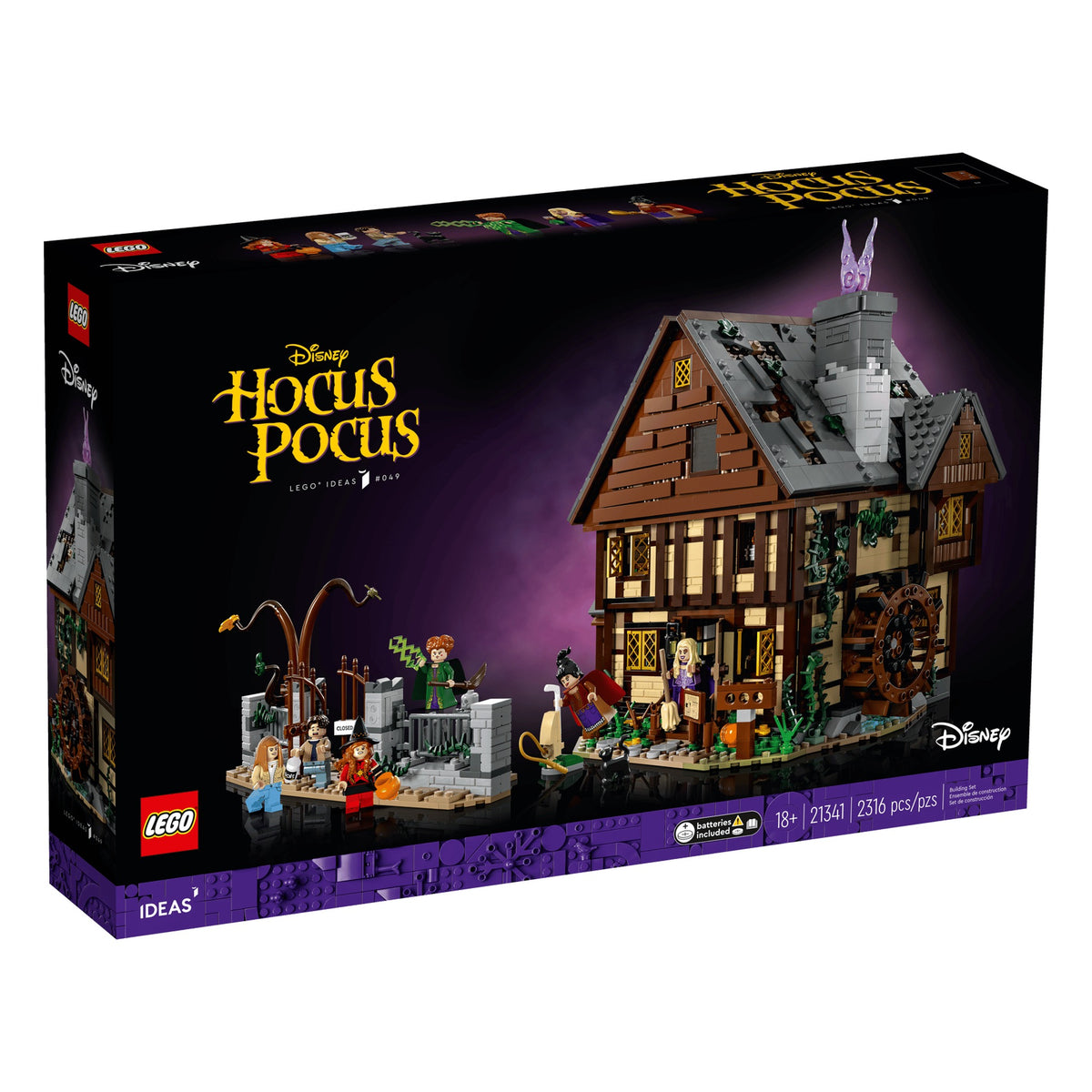 LEGO® Ideas 21341 - Disney Hocus Pocus : Le chalet des sœurs Sanderson