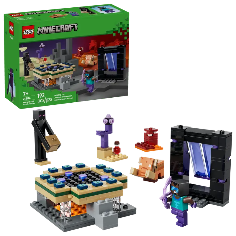 LEGO Minecraft 21584 - Voyage à travers le Nether et le portail de l'End