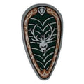 LEGO® Oval Shield with Deer Head (Light Bluish Gray) 2586pb003