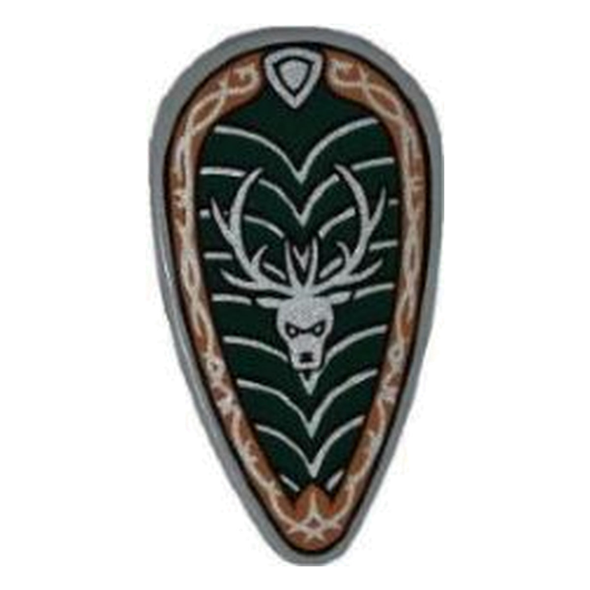 LEGO® Schild oval mit Hirschkopf (hellblaugrau) 2586pb003
