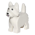 LEGO® Minifigur Dog, Terrier (weiss) 26078pb001 – Neu