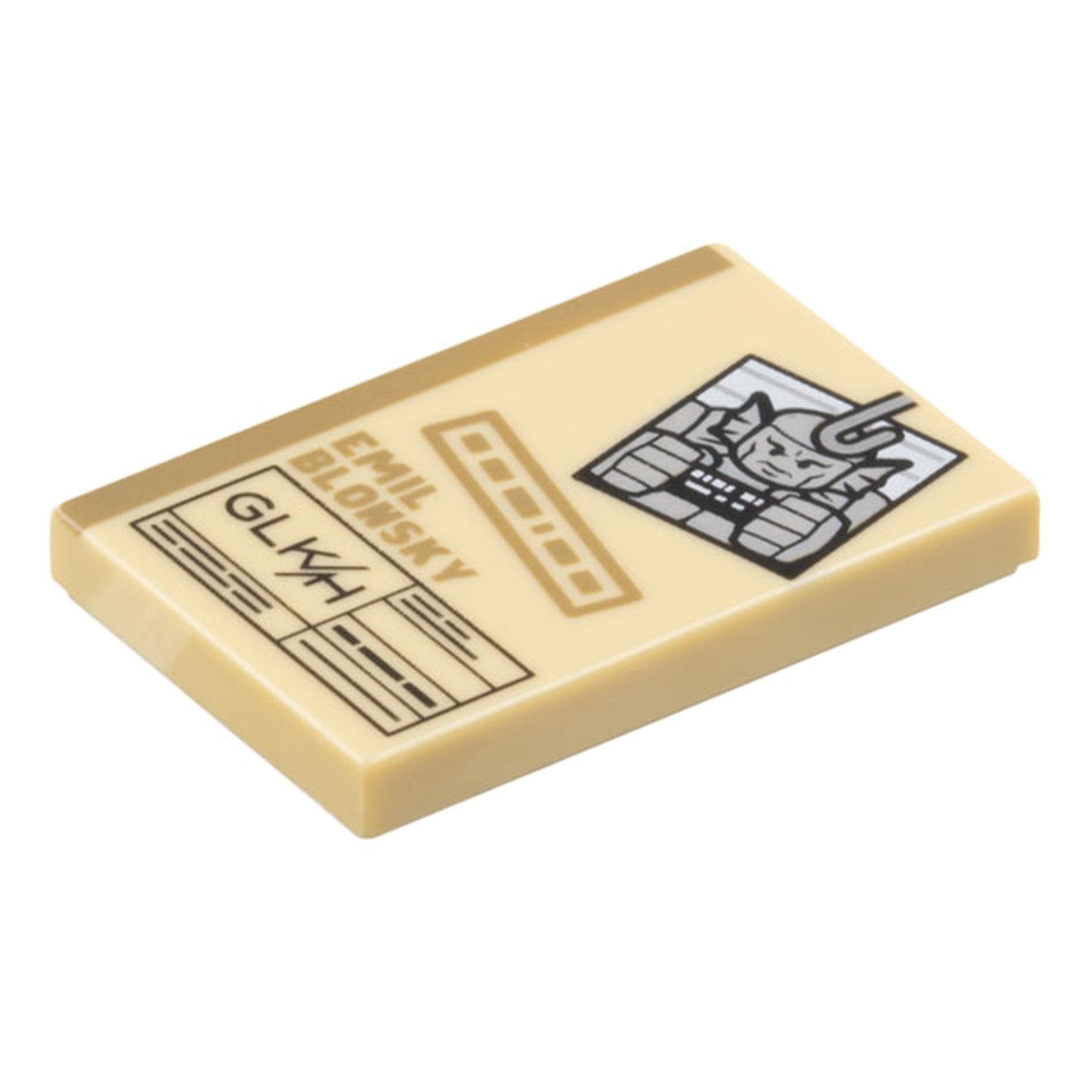 LEGO® Fliese 2 x 3 Akte Emil Blonsky 26603pb354