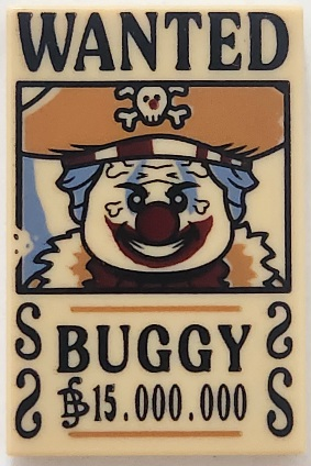 LEGO® Fliese 2 x 3 Wanted Poster Buggy 26603pb529