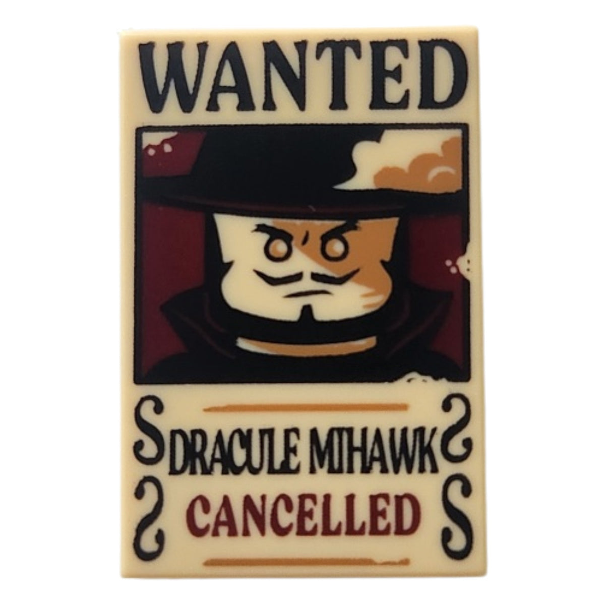 LEGO® Fliese 2 x 3 Steckbrief Dracule Mihawk 26603pb531