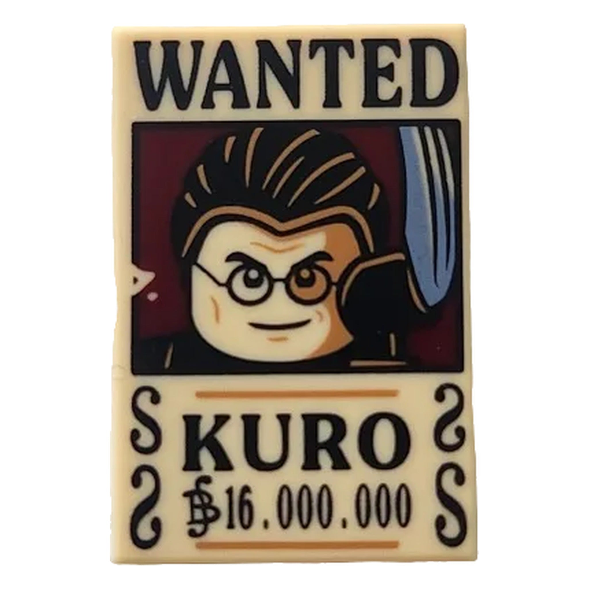 LEGO® 'WANTED' 'KURO' (Berry) '16,000,000' 26603pb533