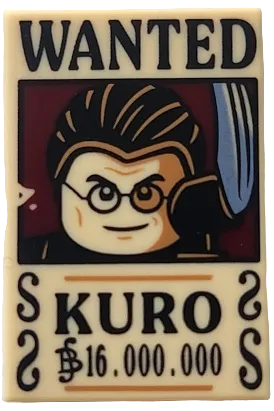 LEGO® 'WANTED' 'KURO' (Berry) '16.000.000' 26603pb533
