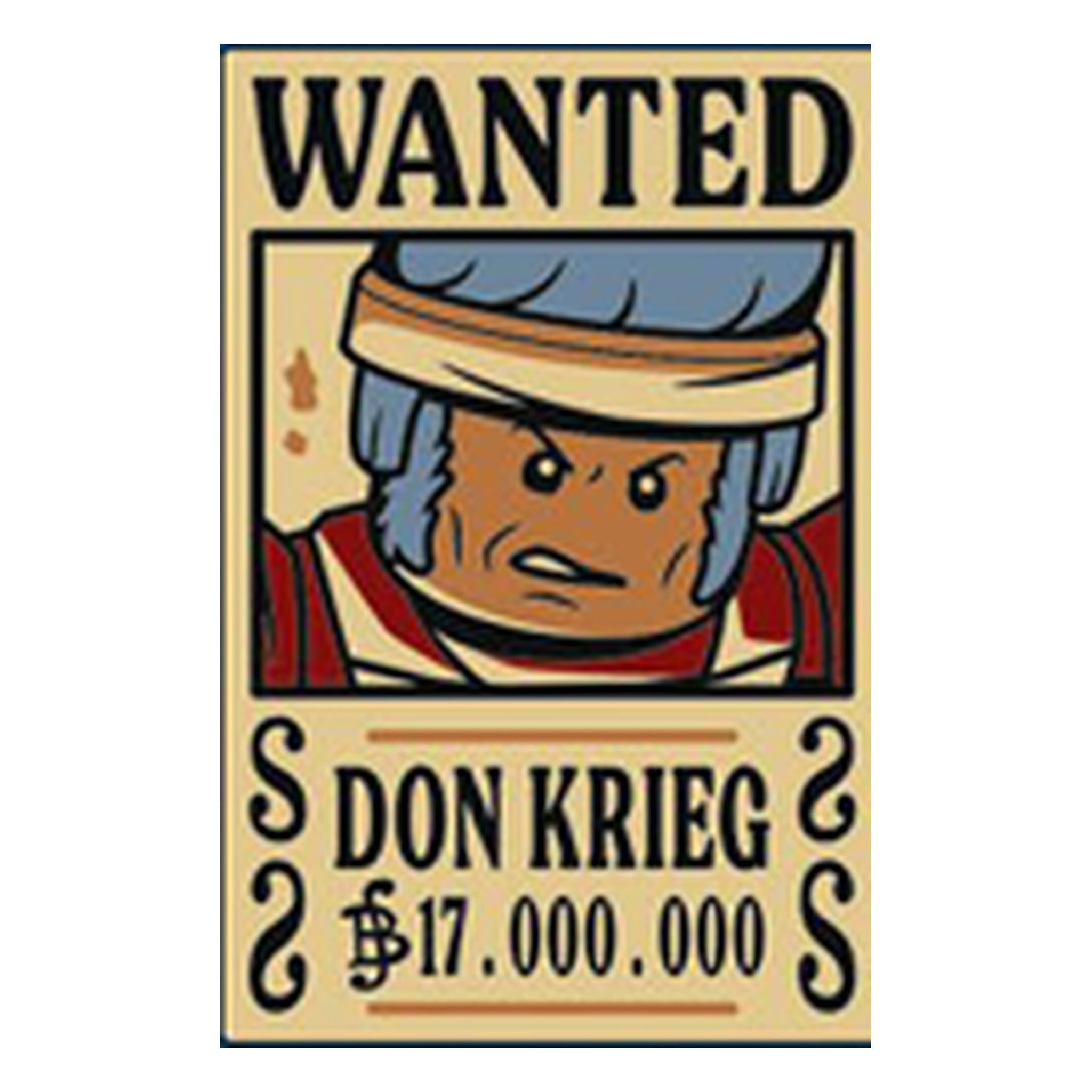 LEGO® 'WANTED' 'DON KRIEG' (Berry) '17,000,000' 26603pb535