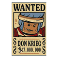 LEGO® 'WANTED' 'DON KRIEG' (Berry) '17.000.000' 26603pb535