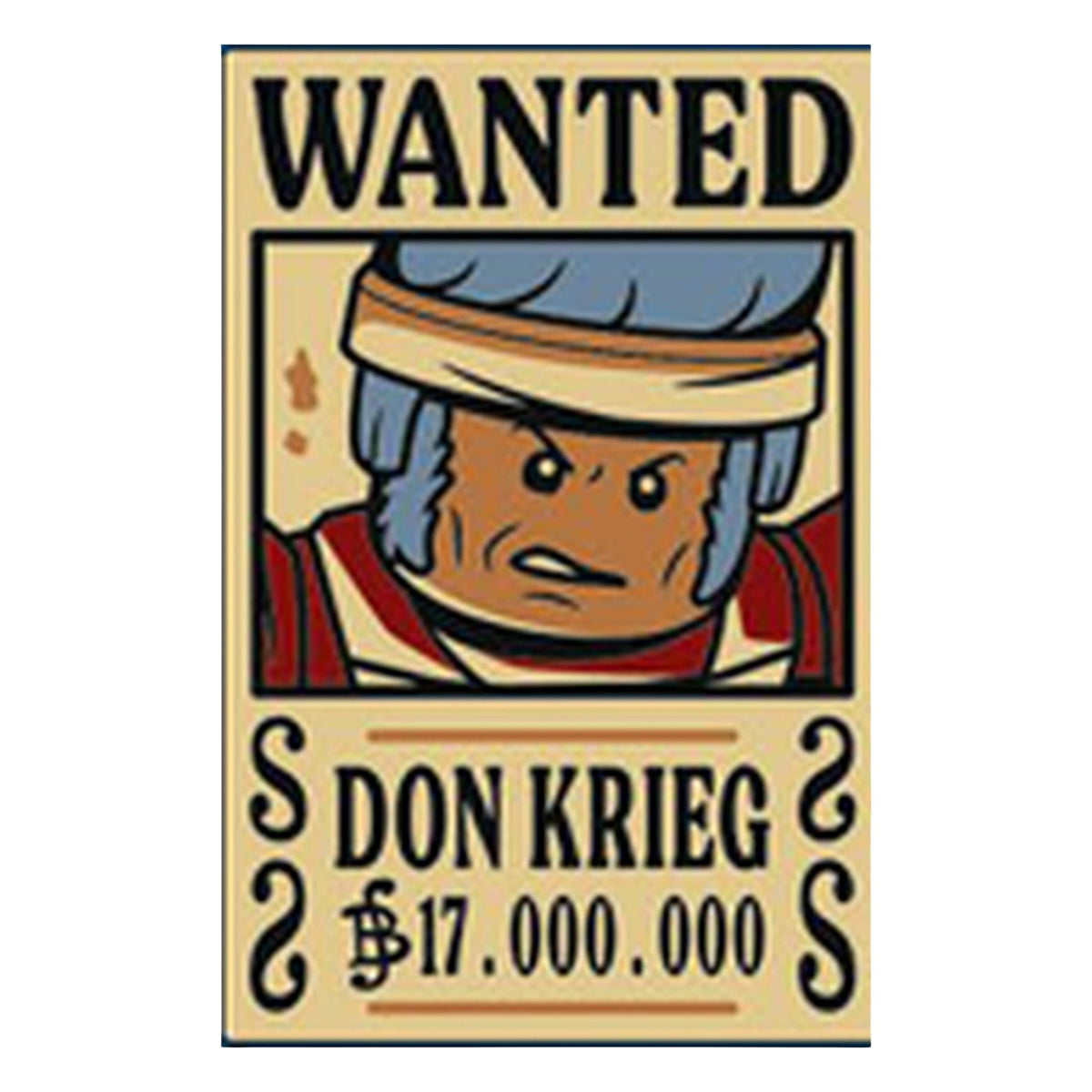 LEGO® 'WANTED' 'DON KRIEG' (Berry) '17.000.000' 26603pb535