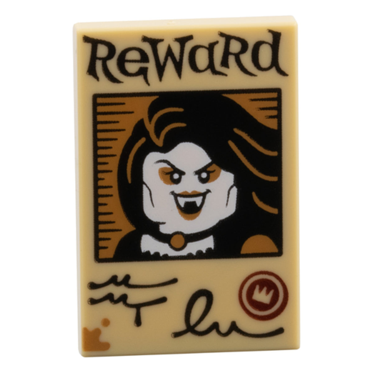 LEGO® Fliese 2 x 3 Steckbrief Vampirin 26603pb606