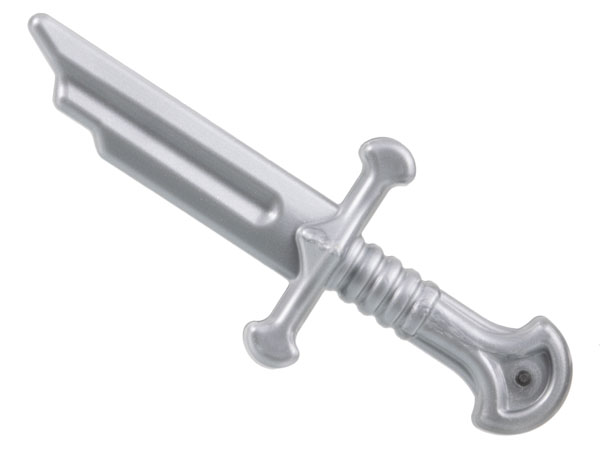 LEGO® Minifiguren-Waffe – Grossschwert «Narsil», gebrochene Klinge (Flat Silver)