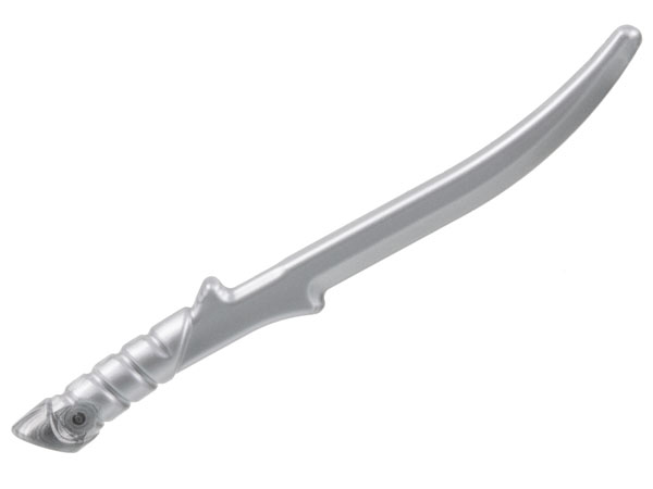LEGO® Minifiguren-Waffe – Elbenklinge mit kurzem Griff (Flat Silver)