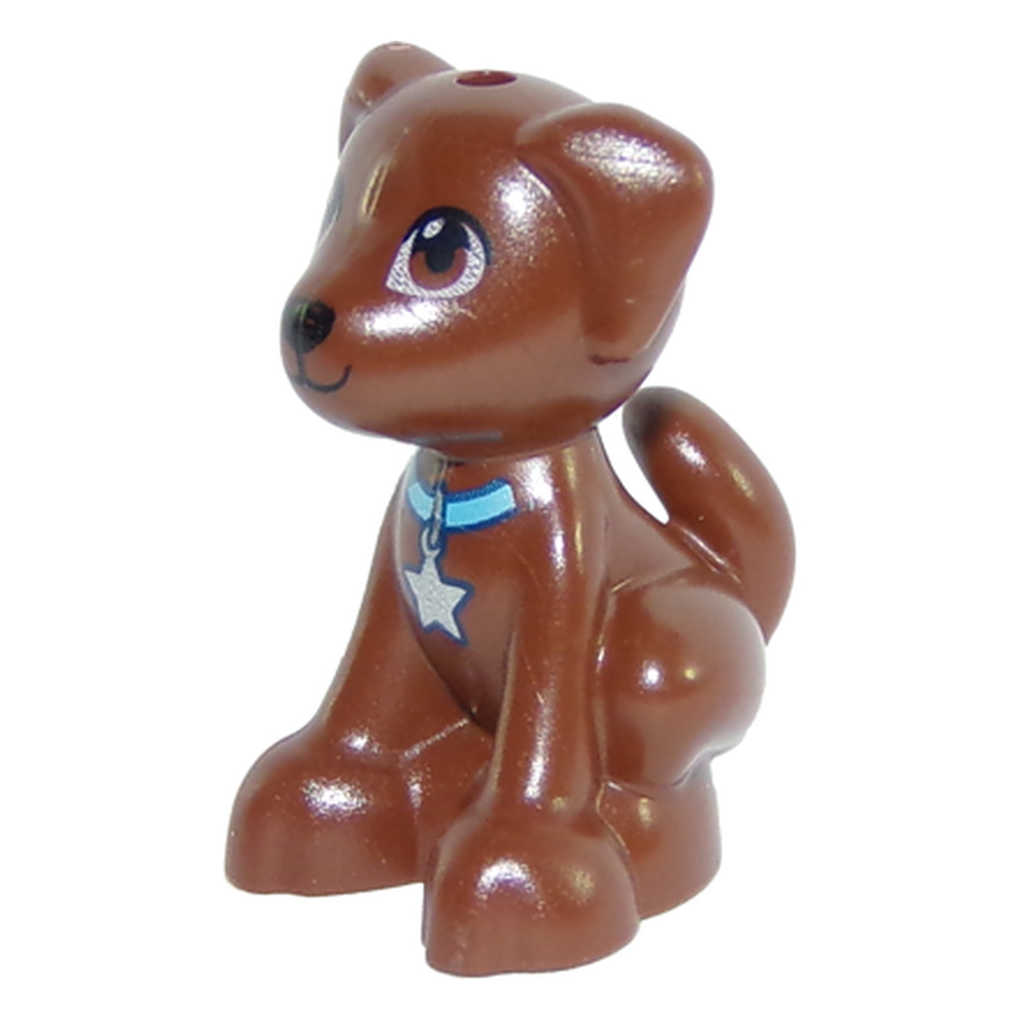LEGO® Minifigur Hund, Labrador sitzend (rotbraun) 27986pb01 – Gebr.