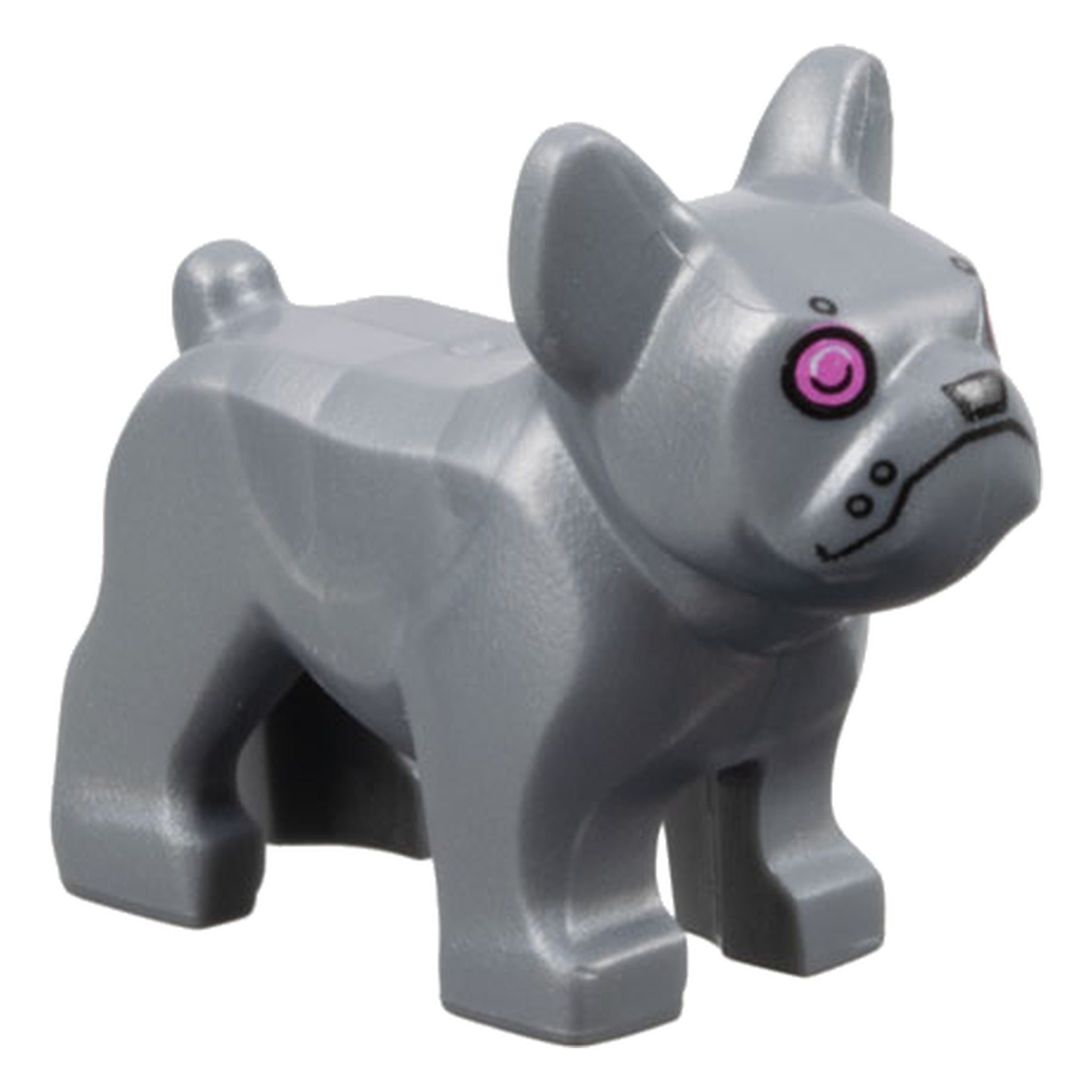 LEGO® Minifigure French Bulldog with Dark Pink Collar 29602pb03