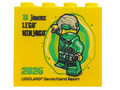 LEGO® Brick 2 x 4 x 3 with 15 JAHRE LEGO NINJAGO 2026 LEGOLAND Deutschland Resort Pattern 30144pb502