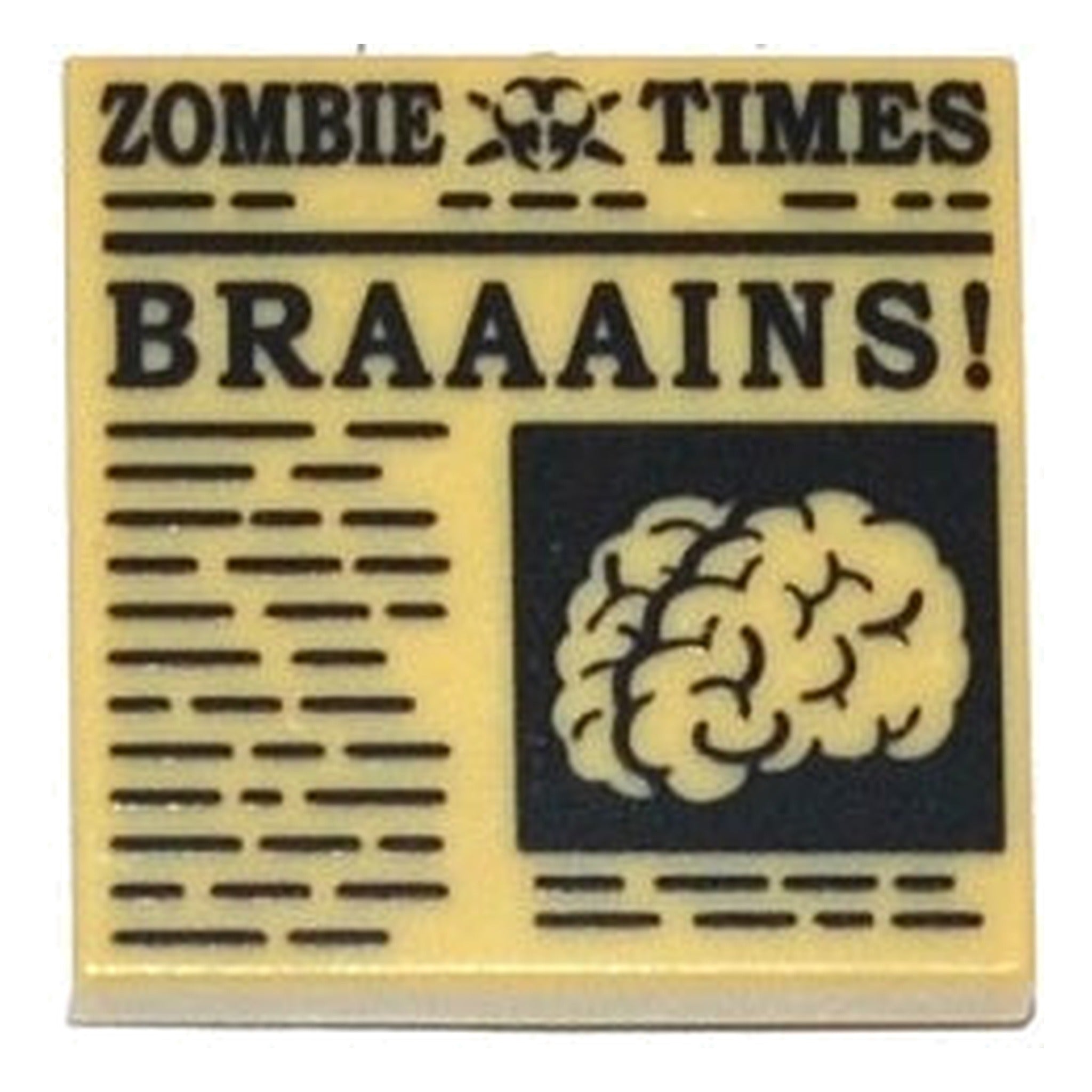 LEGO® Fliese 2x2 (Zombie Times) 3068pb0681