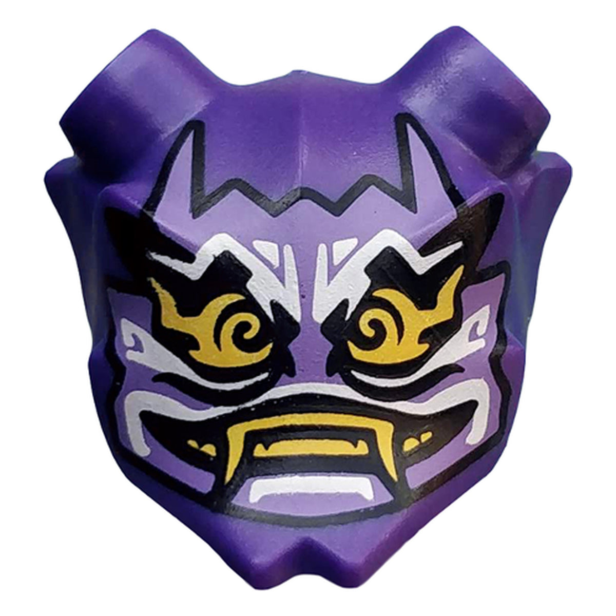 LEGO® Minifigure, Visor Mask Ninjago Oni with Mask of Hatred with Closed Mouth Pattern (dunkelviolett) 35636pb01