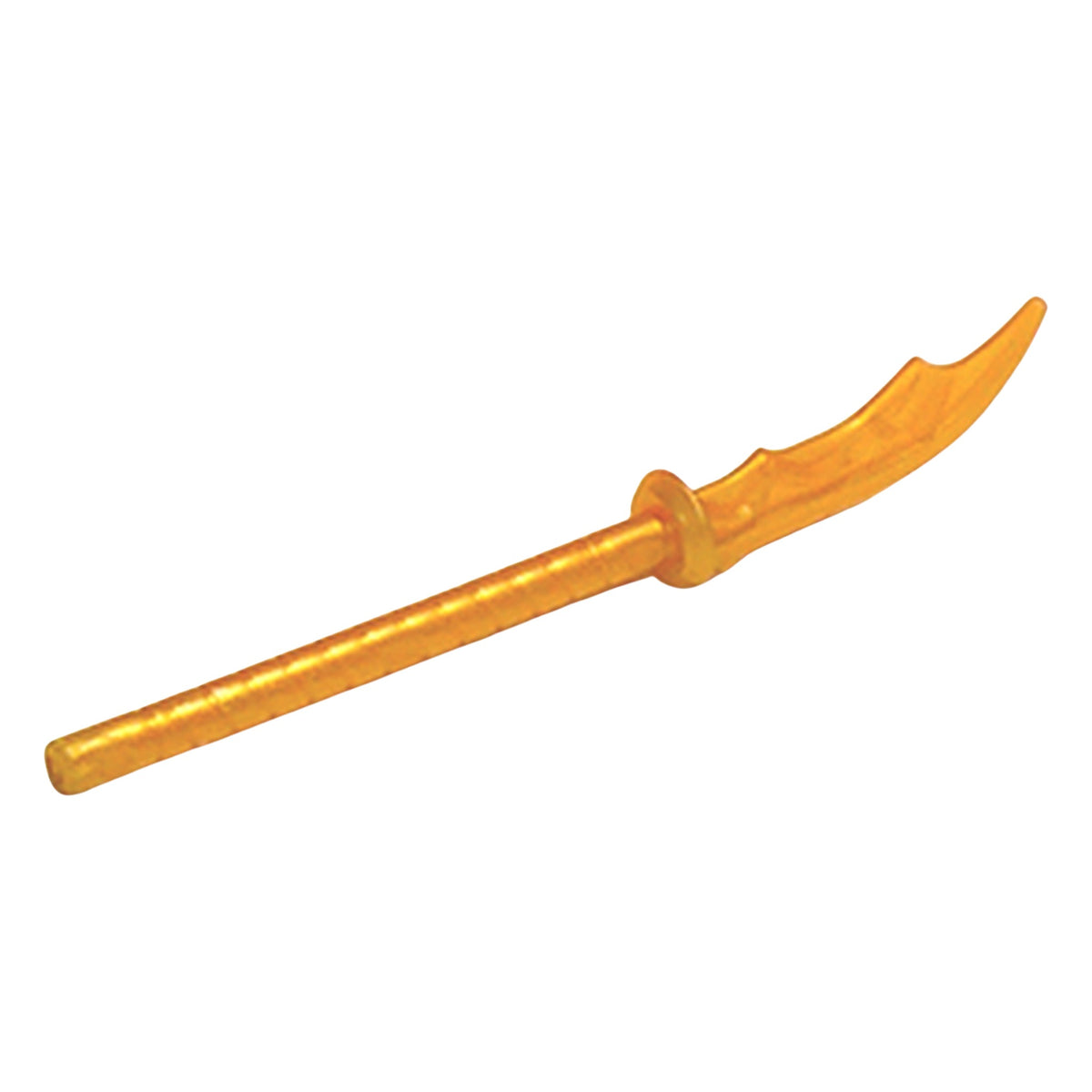LEGO® Minifigure, Weapon Naginata with Marbled Trans-Orange Pattern (perlgold) 41159pb02
