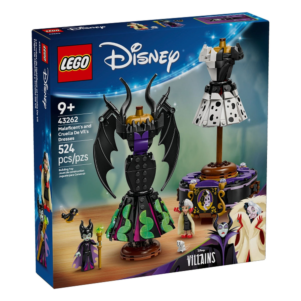 LEGO® Disney 43262 - Les robes de Maléfique et Cruella d'Enfer